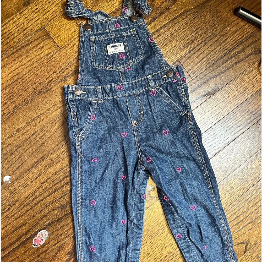 OSHGOSH JEAN GIRLS OVERALLS 24M